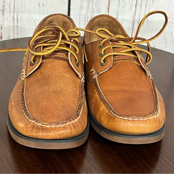 Ralph Lauren Polo Tan Leather Loafers Slip-Ons Vintage 80s 90s in size 9.5 GUC - Picture 6 of 17